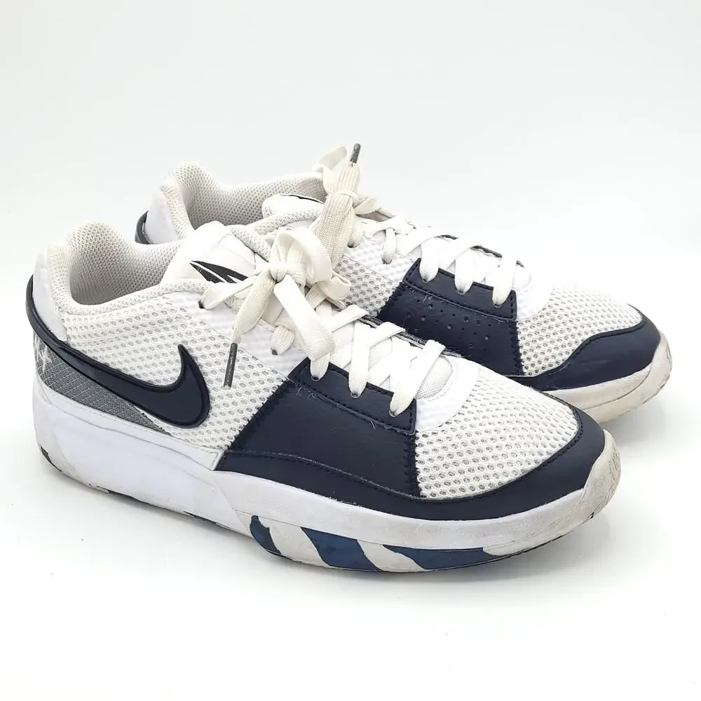 NIKE Ja Morant 1 Scratch 2.0 DX2294-102 GS White Black Size 6.5y